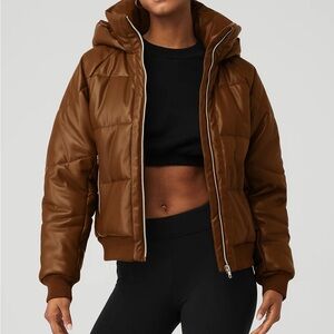 ALO Yoga Faux Leather Boss Puffer